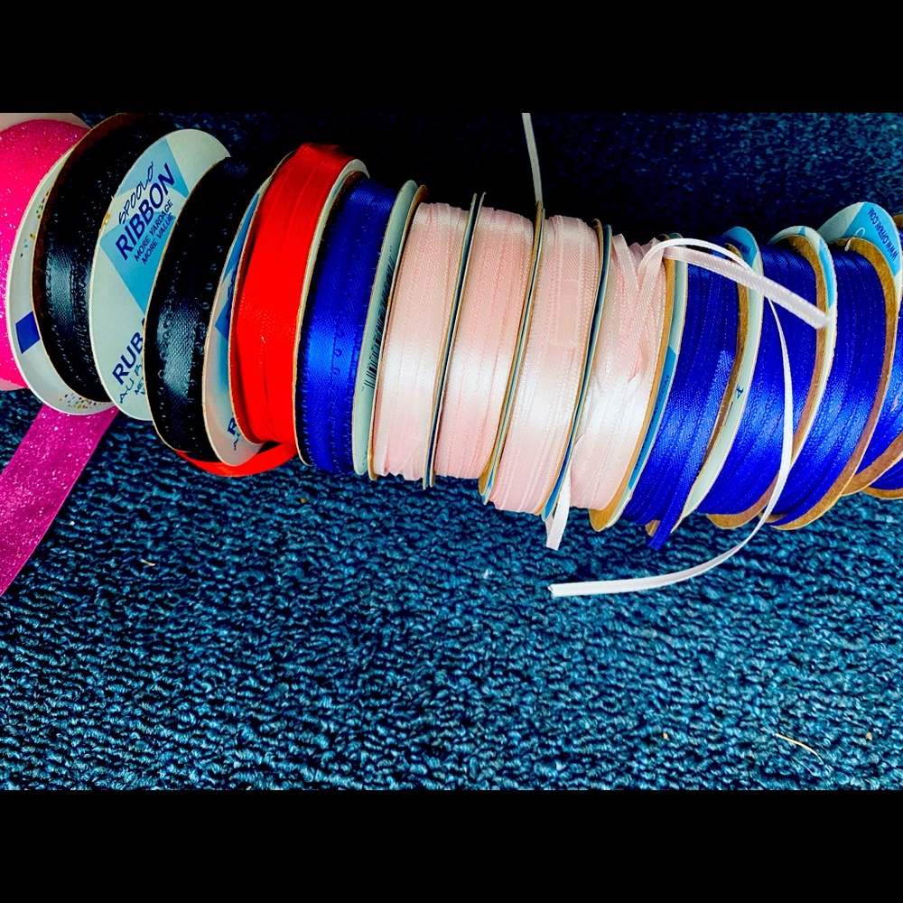 Ribbons for crafts or sewing